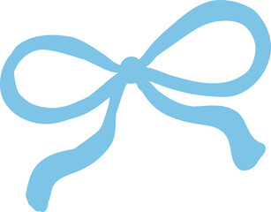 Elegant Ribbon Illustration, Decorative Bow Clipart, Gift Wrapping Accessory