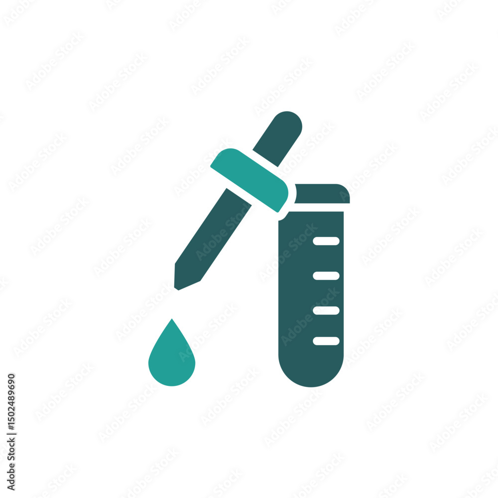 Poster pipette icon. vector.editable stroke.linear style sign for use web design,logo.symbol illustration.