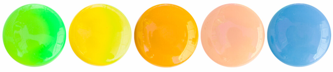 Boutons magnets bonbons translucides , pastilles brillantes 