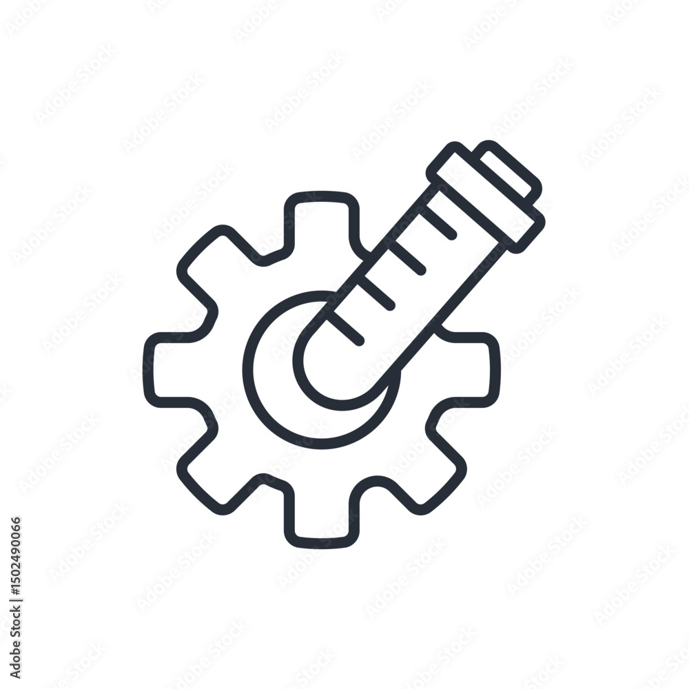 Poster experimental icon. vector.editable stroke.linear style sign for use web design,logo.symbol illustrat