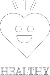 Health care line art icon.Vector illustration in modern style of health related icon: mental health, healthcare, medical, wellbeing, meditation, lifestyle, Medical Exam, Medicine, Hospital and more.