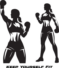 Gym health care vector art illustration