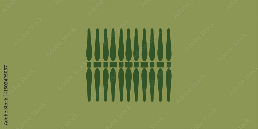 Poster abstract geometric pattern with green shapes suitable for various design projects royalty free