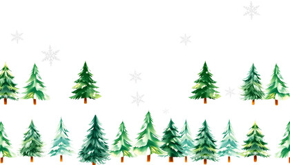 Christmas background with fir trees and baubles set in red, gold, and silver


