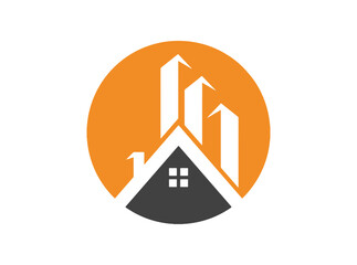 High Construction Business Logo SVG – Modern, Scalable Icon Design for Skyscraper Builders, Contractors, Real Estate, Engineering, and Urban Development