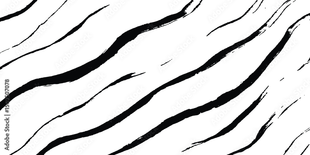 Poster abstract black wave flowing on white background. abstract black wave design isolated on white backgr
