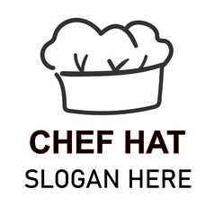  Chef hat logo background. vector. editable