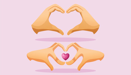 valentine's day love element illustration