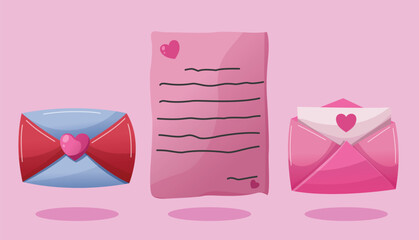 valentine's day love element illustration