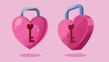 valentine's day love element illustration