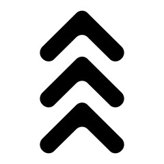 Up arrow vector icon set. scroll illustration sign collection. Direction symbol or logo.