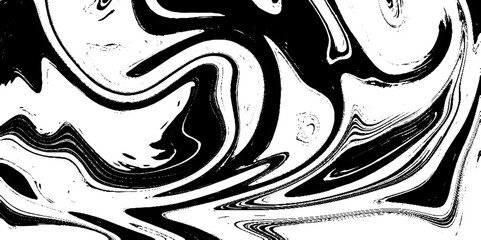 Liquid background with black and white. Trendy design  illustration