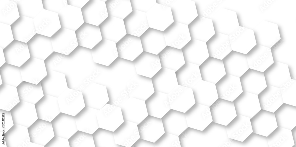 Poster hexagonal grid tile and mosaic structure mess cell. abstract hexagon seamless background. background