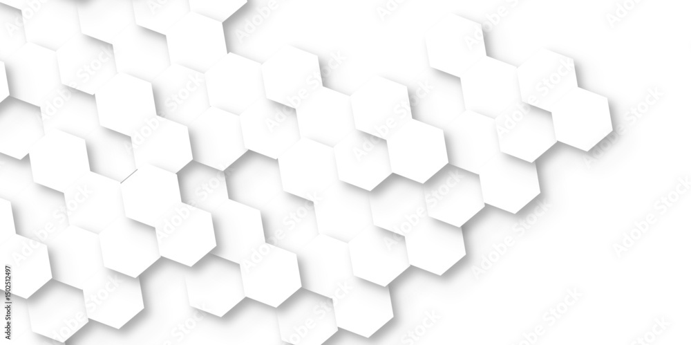 Poster hexagonal grid tile and mosaic structure mess cell. abstract hexagon seamless background. background