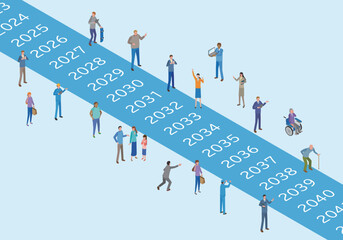 流れる月日と人々