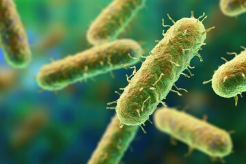 Fototapeta premium Microbial Symbolism: Observing Bacterial Growth in a Petri Dish for Scientific Research