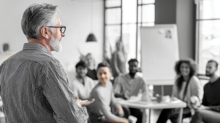 Fototapeta premium Engaging Business Presentation Scene