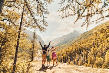 Family outdoor adventure hiking trip in the back country. As long as you're enjoying the outdoors and breathing in the fresh air, that makes it a hike, regardless of whether covering miles.