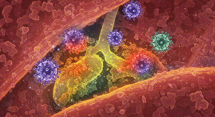 CMV Pneumonia with Alveolar Macrophage Infection