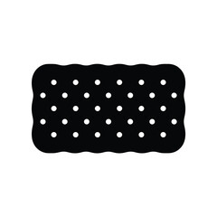 Wavy Polka Dot Border Silhouette Art & Illustration