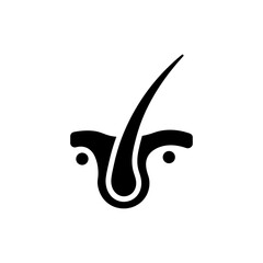 Arrector pili tiny muscle anatomy icon