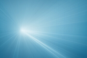 Blue Perspective Light Speed Tunnel Background