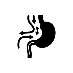 Obraz premium Blood Flow Arrows Diagram Medical Circulatory System Image