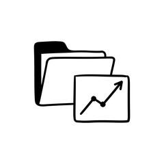 Folder Icon with Graph