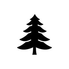 Lone Pine Tree with Symmetrical Branches Icon