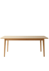 Simple light-colored rectangular table