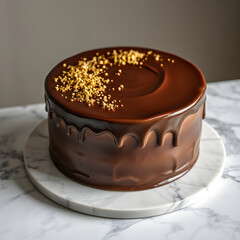 a luxurious chocolate cake