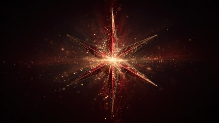 Obraz premium Sparkling, radiant starburst design