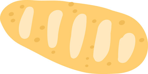 Bread Illustration, Rustic Bakery Clipart, Cozy Breakfast Art