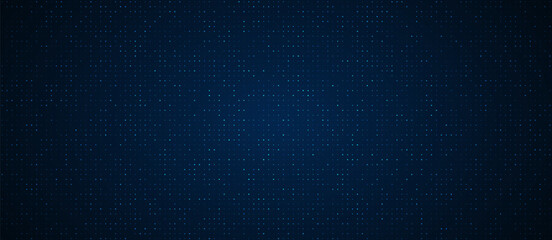 Fototapeta na wymiar Digital technology background. Digital data dot blue pattern pixel background