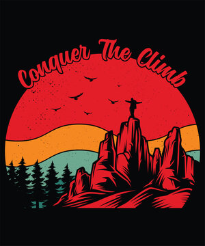 Conquer The Climb Graphic Design