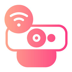 web camera gradient icon