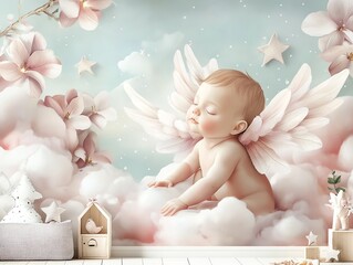 angel on a cloud