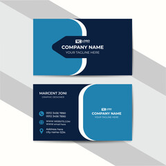 Double-sided creative business card template. Portrait and landscape orientation. Horizontal and vertical layout. Vector illustration