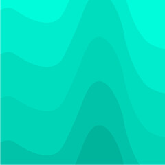 Teal Peaks – Calm Gradient Layers
