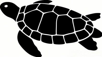 亀のシルエット