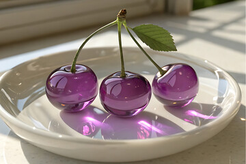cherries in a bowl