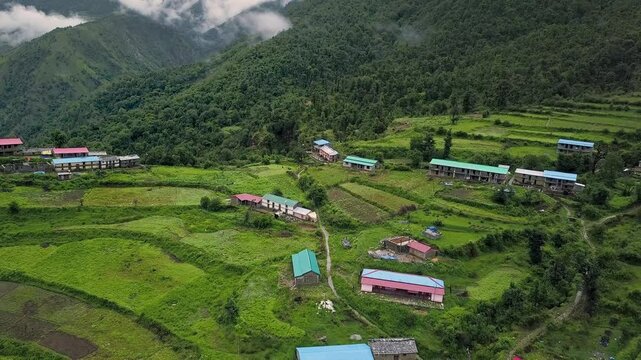 Didna Village, located in Uttarakhand, India, serves as a basecamp for several treks, including Brahmatal, Ronti Saddle, Ali Bedni Bugyal, and the Roopkund trek.