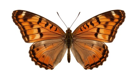Fototapeta premium Unique Question Mark Butterfly Resting on a Textured Surface