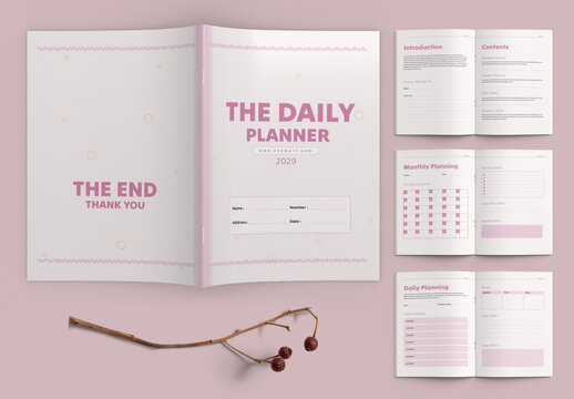 Daily Planner Design Layout