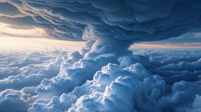Breathtaking Heavenly strom cloud in Motion the heart of nature cloudscapes