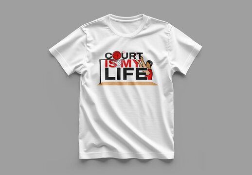 Men Tshirt Design For Basketball Sports Lover
