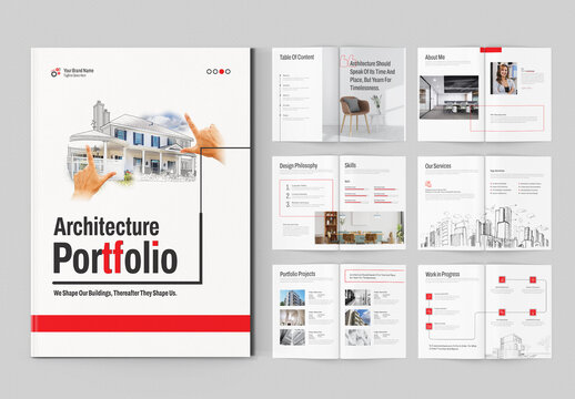 Modern Architecture Portfolio Template Layout