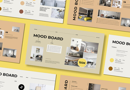Modern Interior Mood Board Template