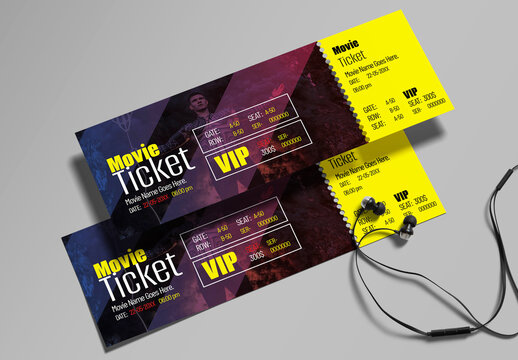 Modern Movie Ticket Template