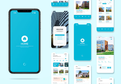 Real Estate Mobile App Ui Design Template